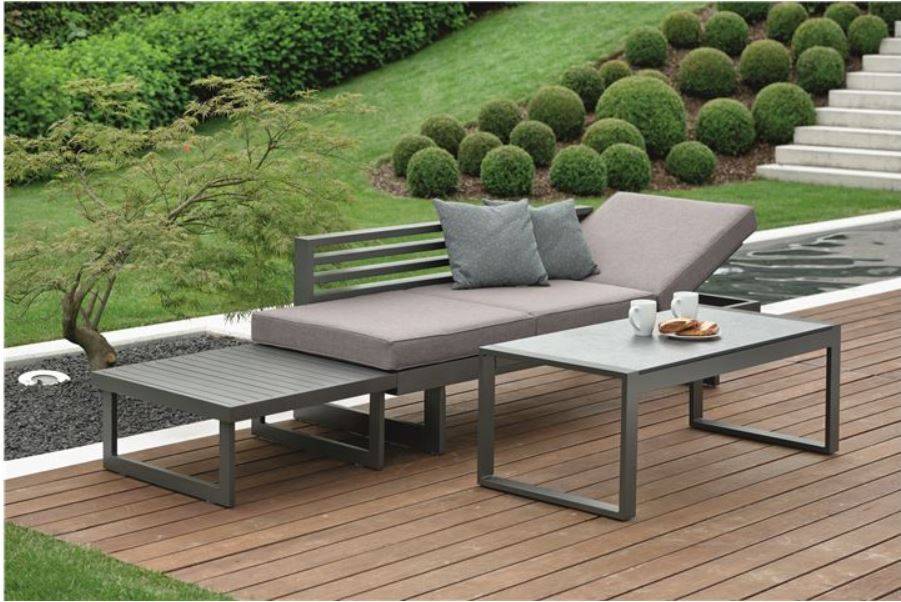 Table Basse Holly Aluminium Anthracite - Imagen 2