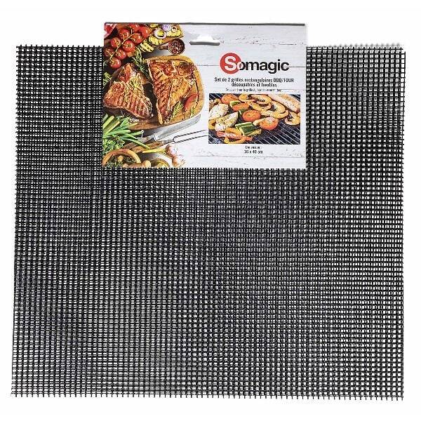 Somagic - Lot de 2 grilles barbecue rectangulaires 36 x 40 cm SOMAGIC - Image 1