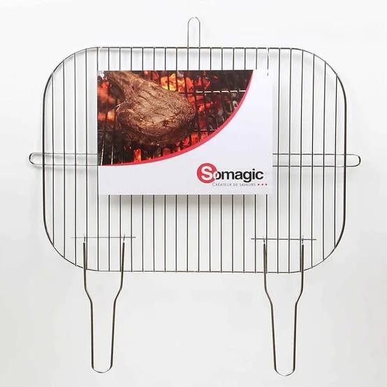 Somagic - Grille barbecue acier chromé L 52,5 cm l 39 cm – SOMAGIC - Image 2