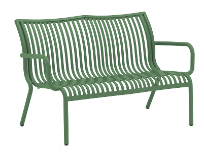 Ecloz - Ecloz - Banc aluminium Ben Sauge L.121 x l.74 x H.76 cm - Image 8