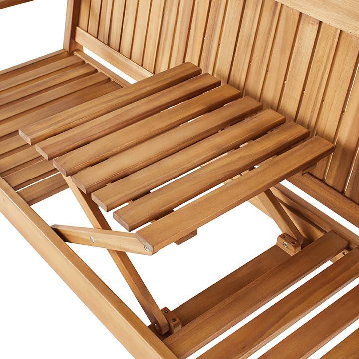 Ecloz - Ecloz - Banco de madera Calix 3P L.158 x l.65 x H.91 cm - Imagen 5