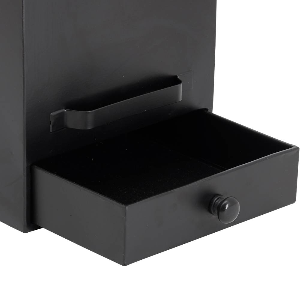 Aubry Gaspard - Aubry Gaspard - Seau à pellet en métal noir L.22 x l.22 x H.50 cm - Imagen 4