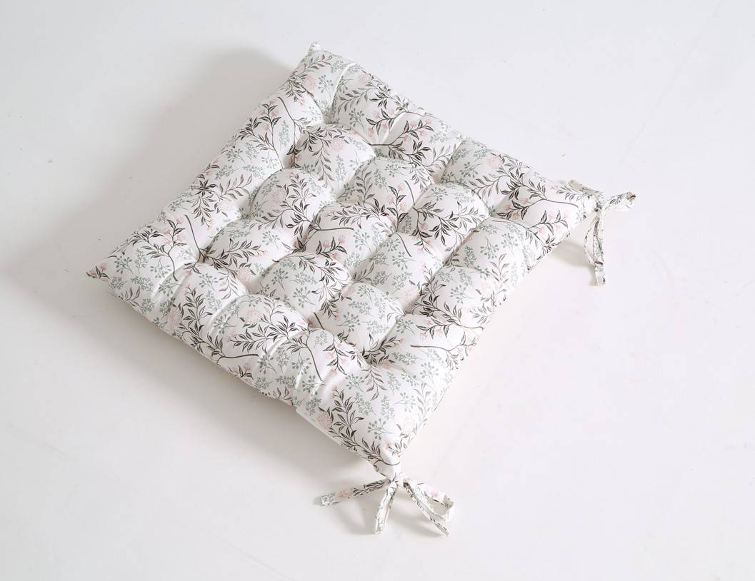 Galette de chaise coton vivace L.40 x l.40 x H.5 cm