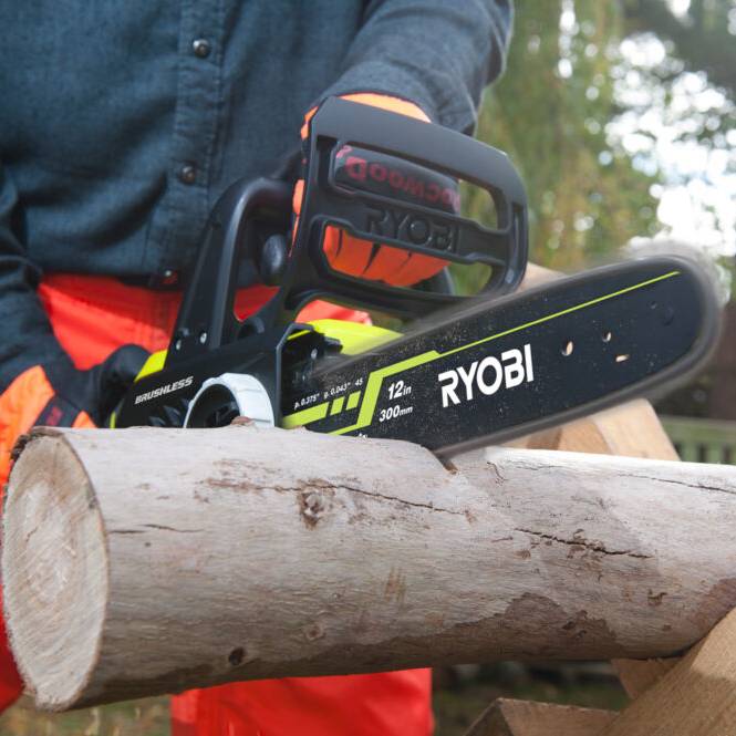 Ryobi - Tronçonneuse Brushless Sans Fil 18V 1 Batterie 5.0 Ah 30 cm - RYOBI - Image 7