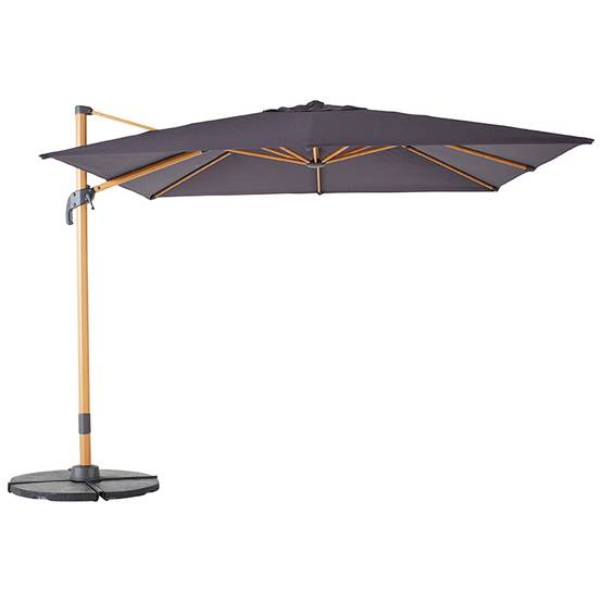Parasol déporté Rome Anthracite - Toile L.3 X l.3 m - Image 1