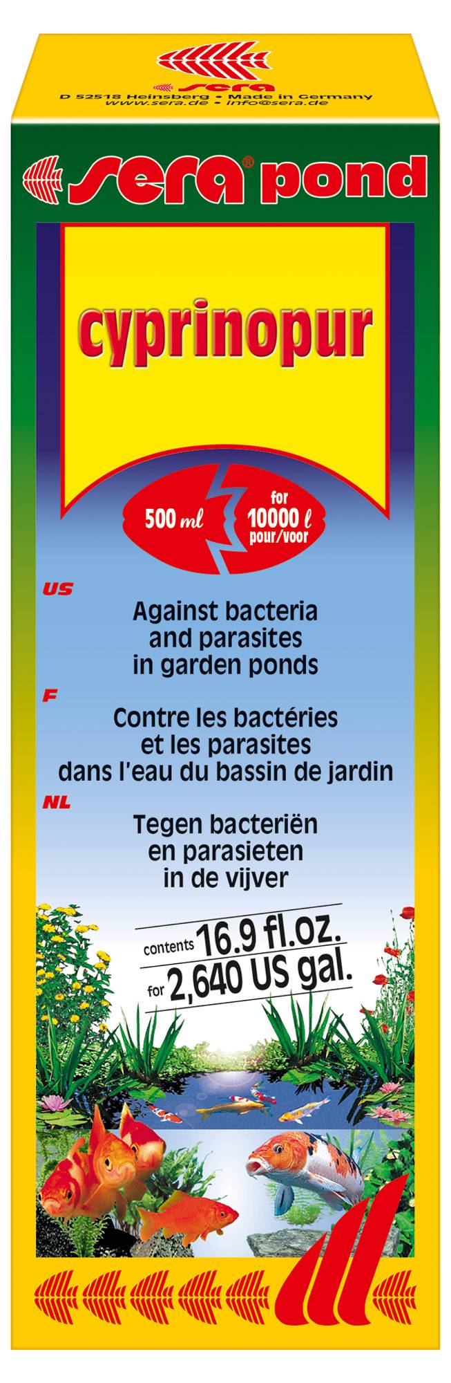 Sera - Traitement bassin de jardin Cyprinopur 500 ml - Sera