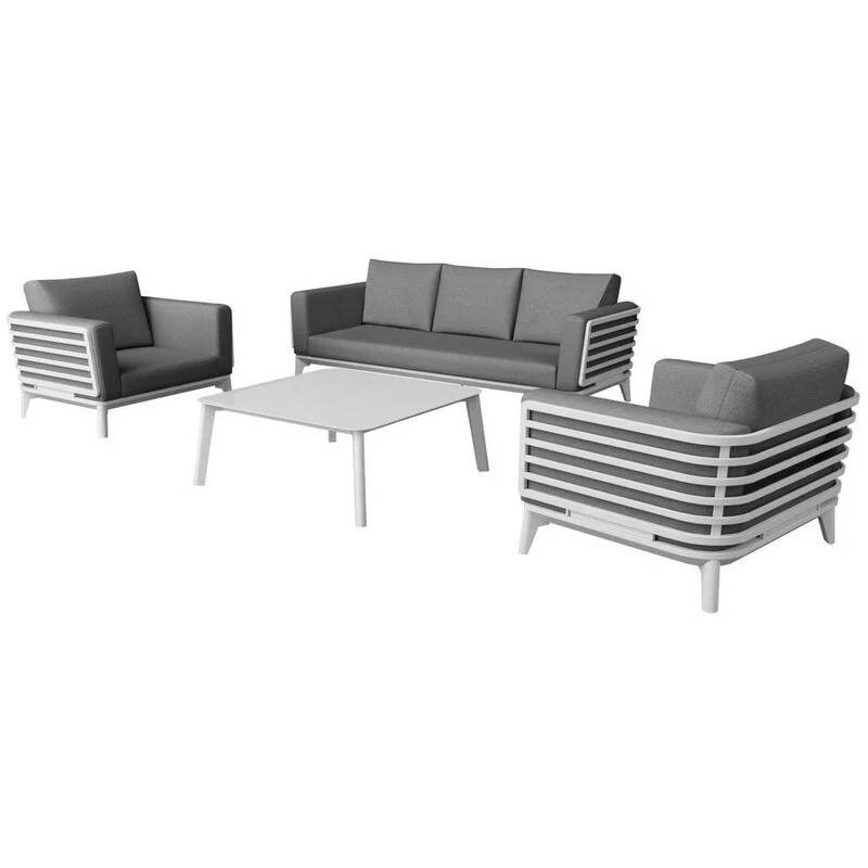 Oceo - Salon détente jardin alu 4 personnes Proloisirs - Image 1