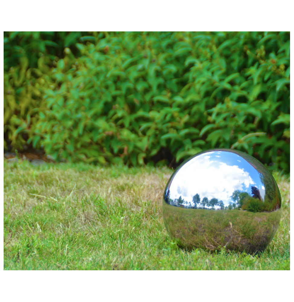 Sphère de jardin acier inoxydable argenté Ø14.7 cm - Imagen 3