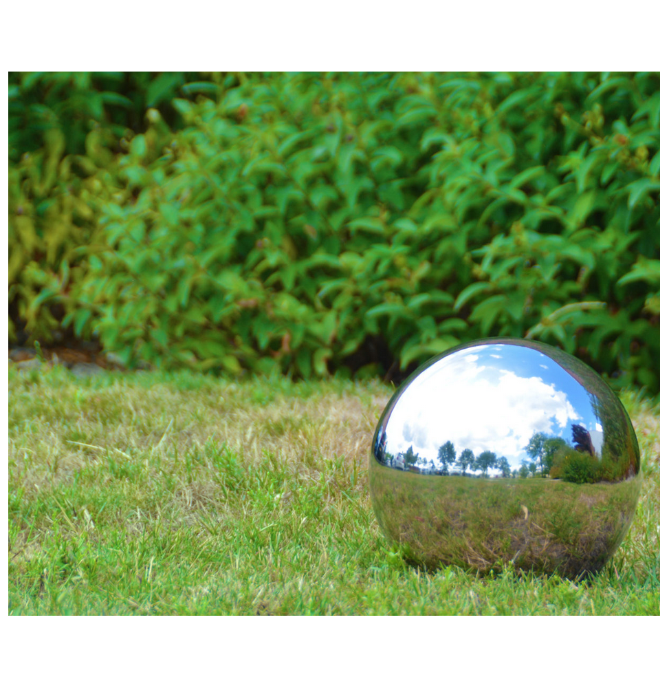 Esfera de jardín Acero Inoxidable Plata Ø 19,6 cm - Imagen 1