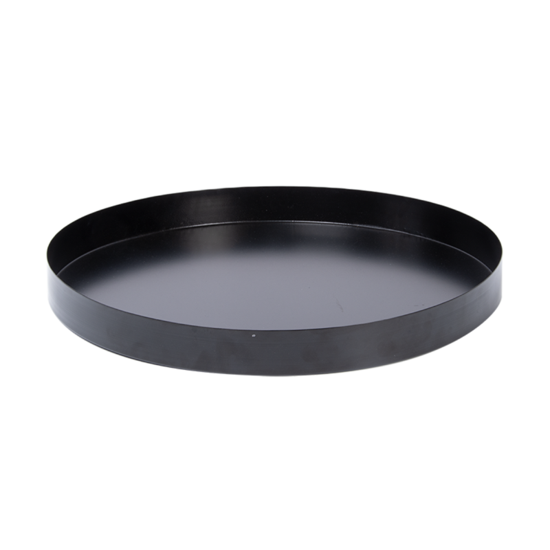 Miroir d'eau rond en fer noir Ø59,8 cm H.6,2 cm - Source - Imagen 1