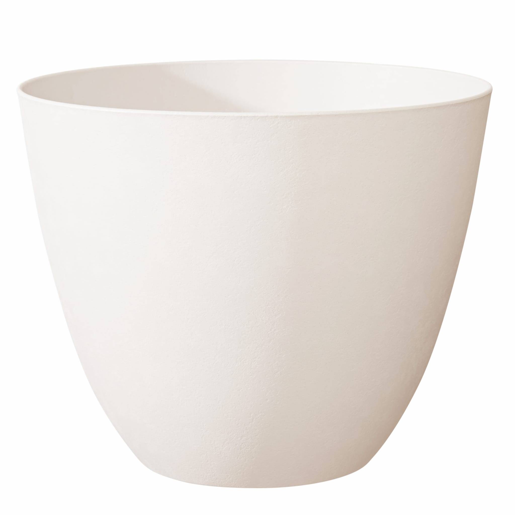 Poetic Bouillard - Poétic - Pot ELEMENT rond Ø.39,3 x H.32cm - 26,2 L Blanc
