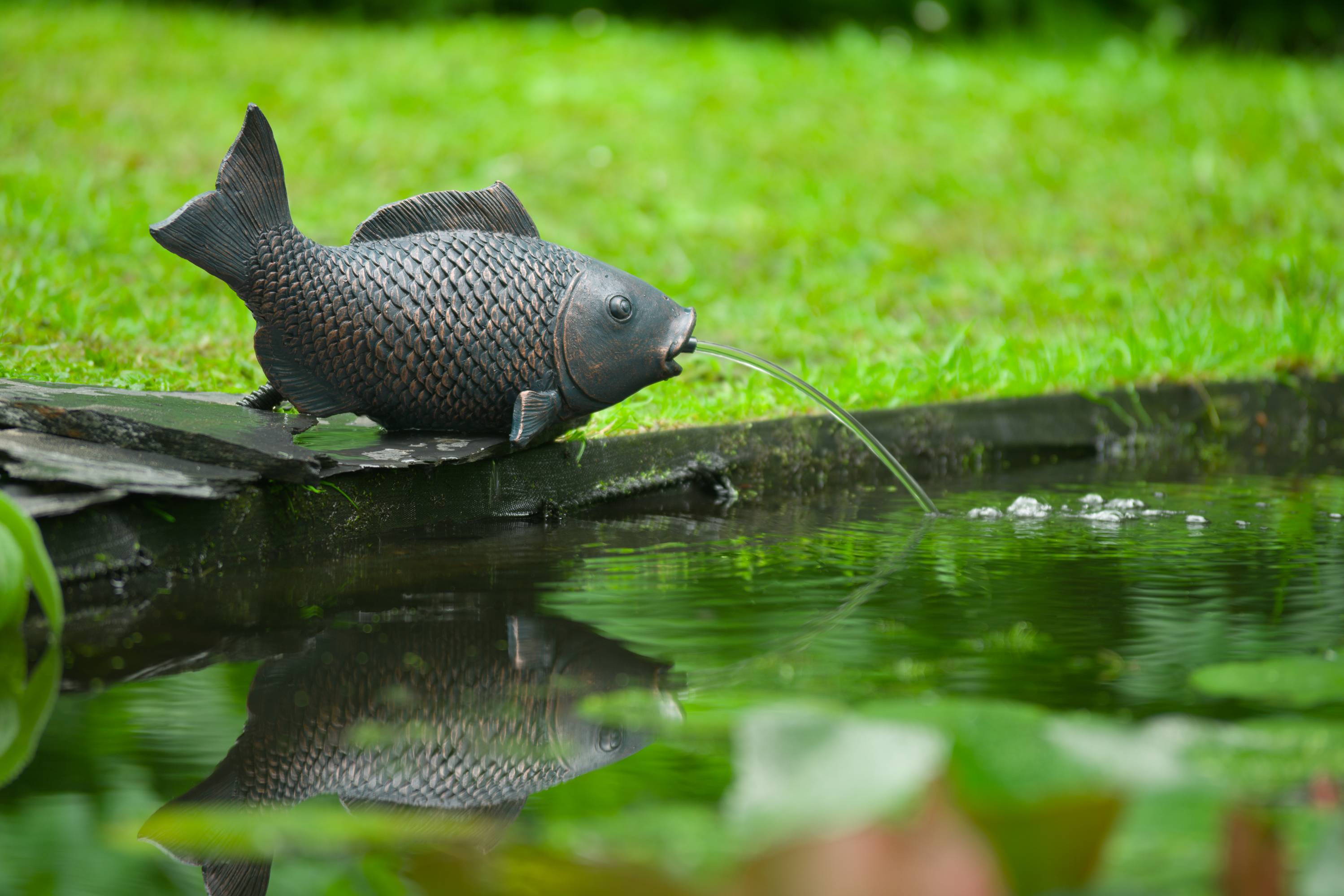 Fontaine de Jardin Cracheur Poisson - UBBINK - Imagen 4