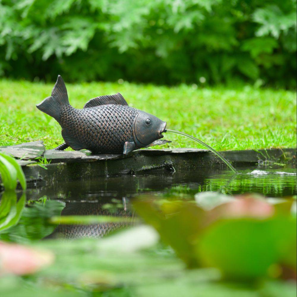 Fontaine de Jardin Cracheur Poisson - UBBINK - Imagen 8