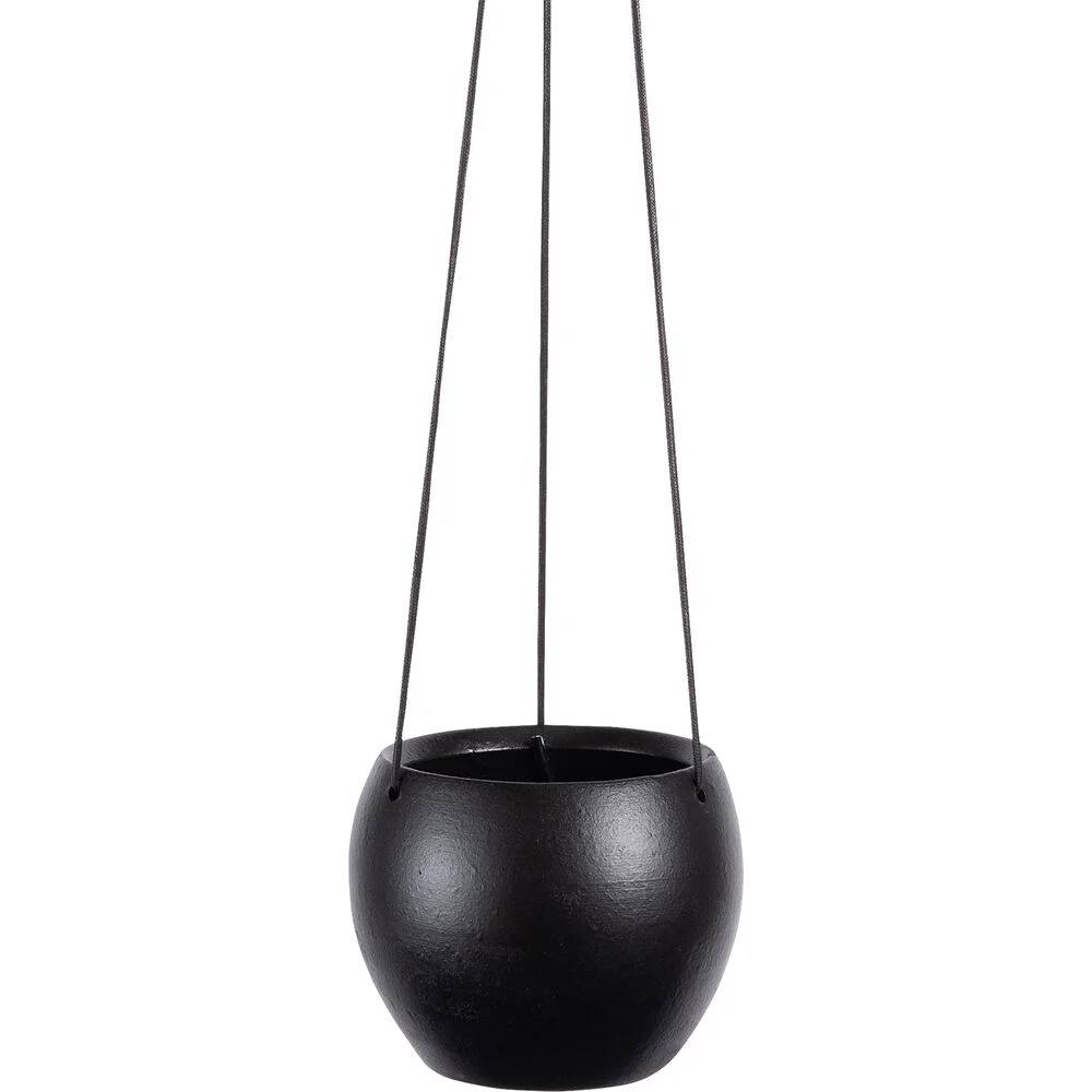 Cache-pot suspendu céramique noir - Imagen 2