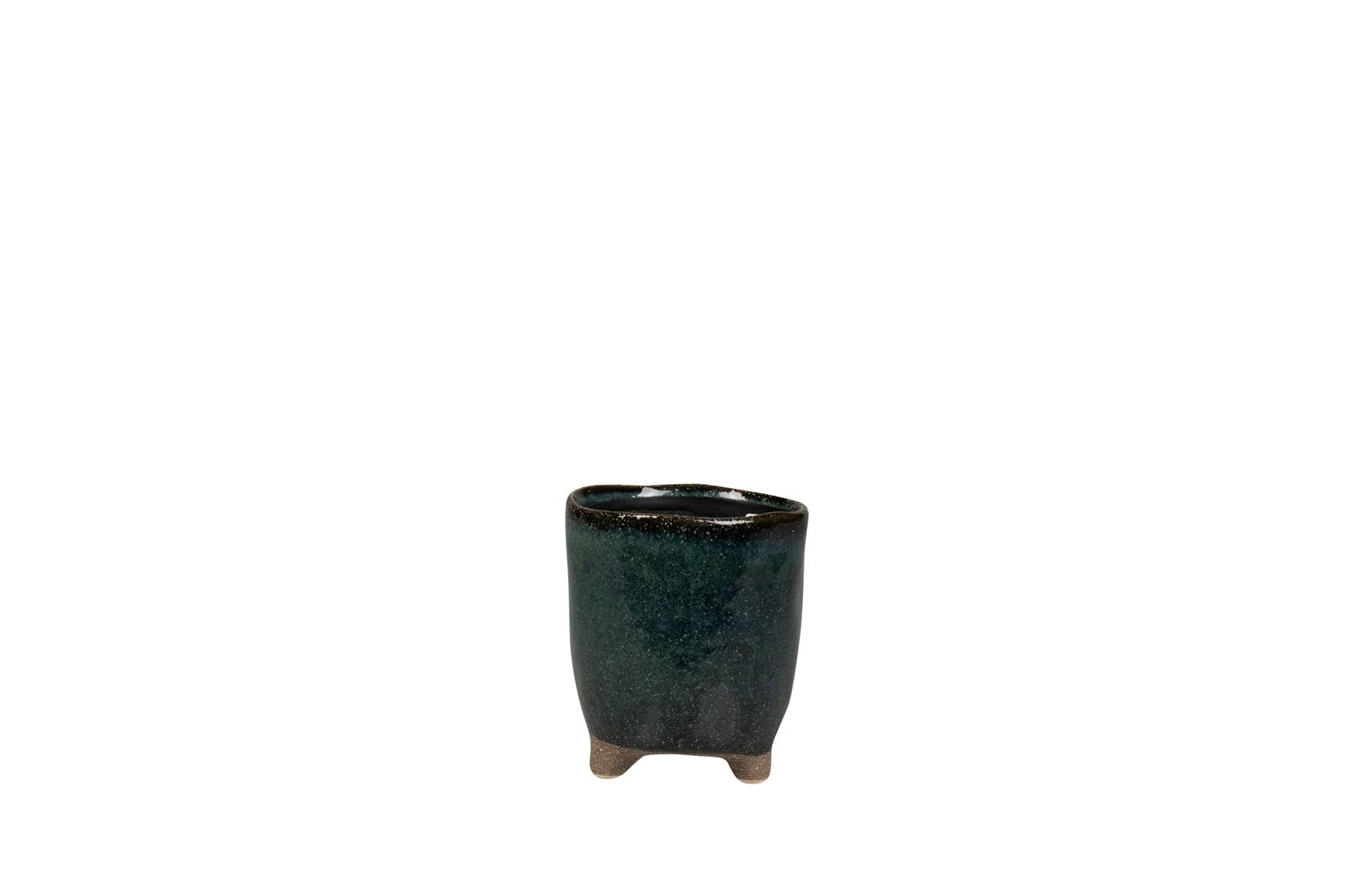 Ter steege - Pot Kaat cerámica azul petróleo Ø 8 cm H 8 cm - TER STEEGE