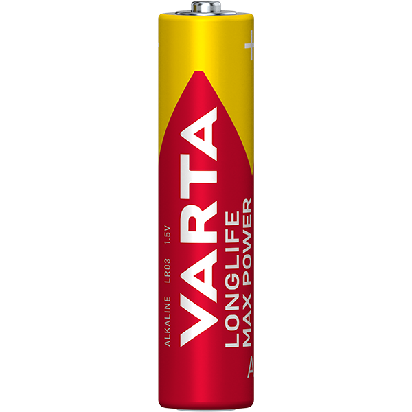 Lot de 12 piles alcalines LR03 AAA 1,5V Longlife Max Power - VARTA - Imagen 2