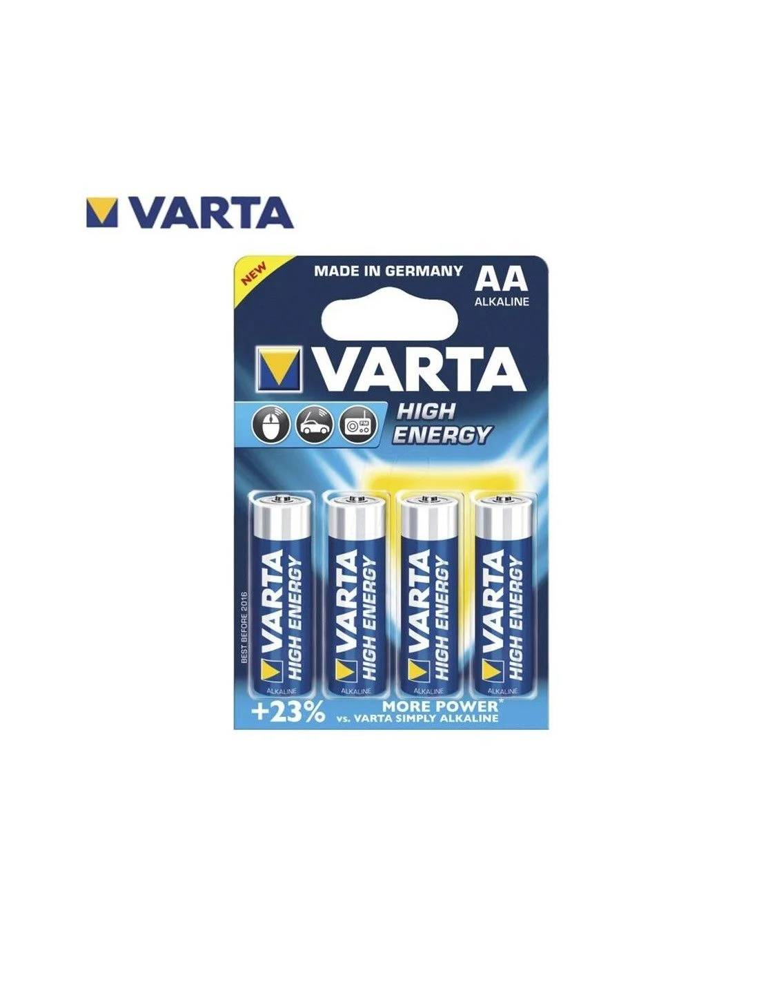 Piles Alcaline LR6 AA 1,5 V 4x - VARTA - Image 4