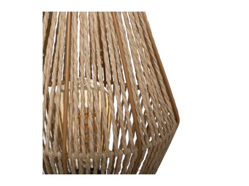 Lampe à poser Papier Fer Bois Naturel Ø 19 cm H 32 cm - ATMOSPHERA - Image 6