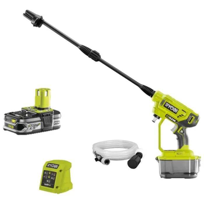 Ryobi - Pistolet haute pression 18V buse 3-en-1 L.6 m H.2.5Ah - Ryobi