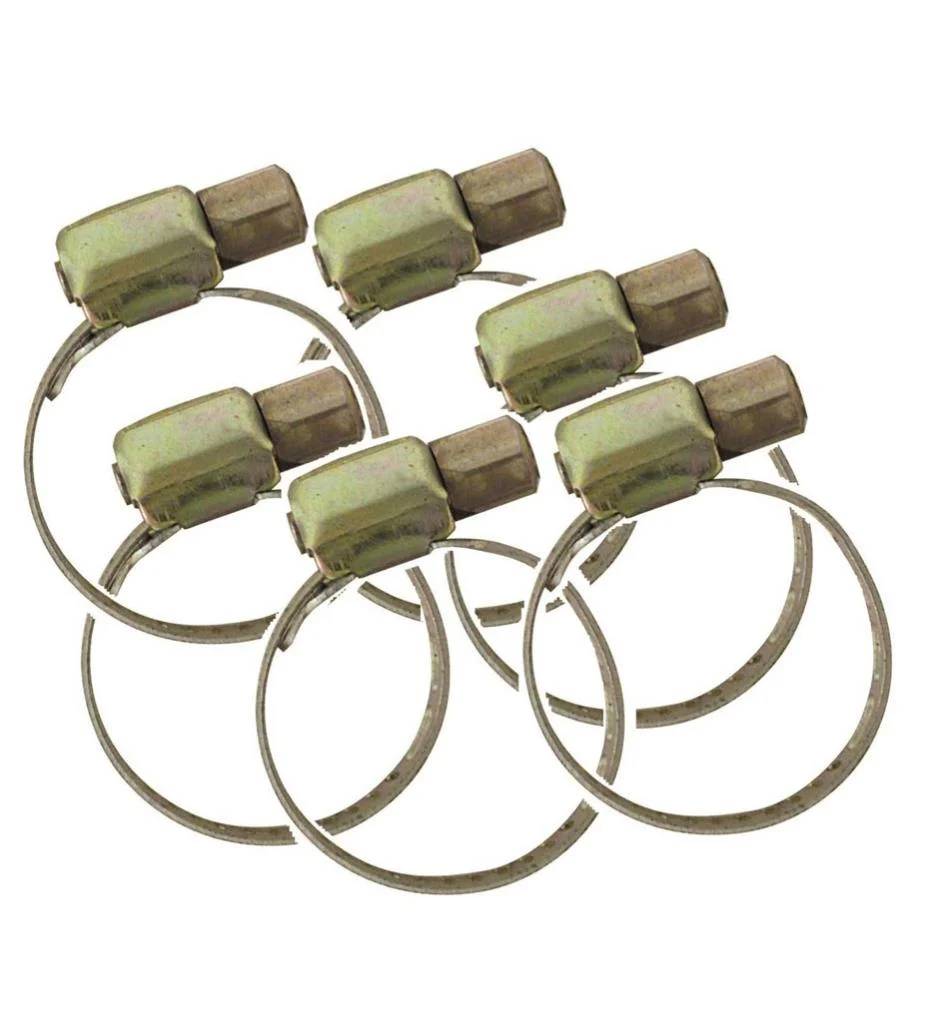 Lot de 6 colliers bande ajourée acier - BOUTTE