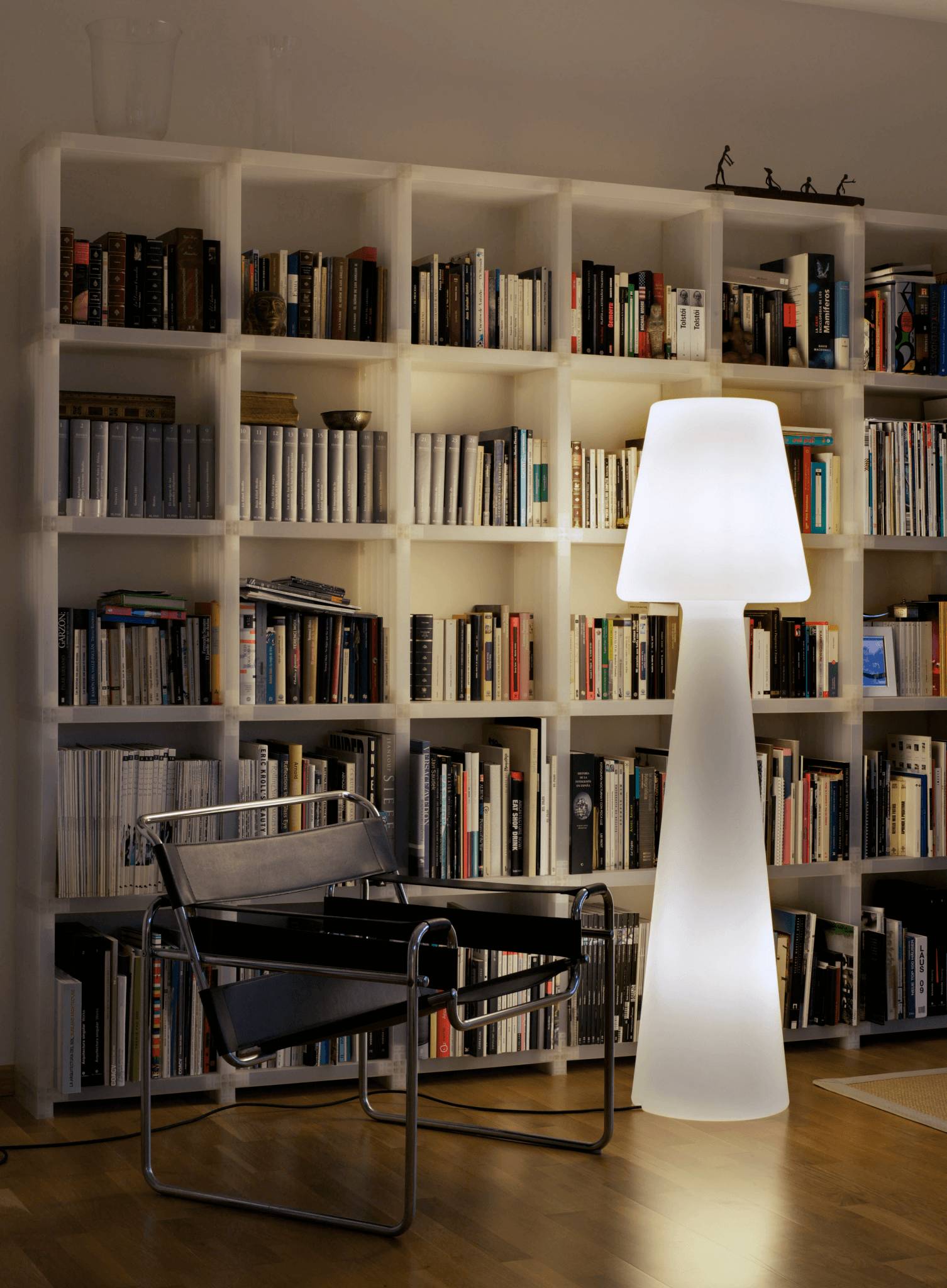 Lampadaire extérieur LED Polyéthylène Blanc H 165 cm – NEWGARDEN - Imagen 1