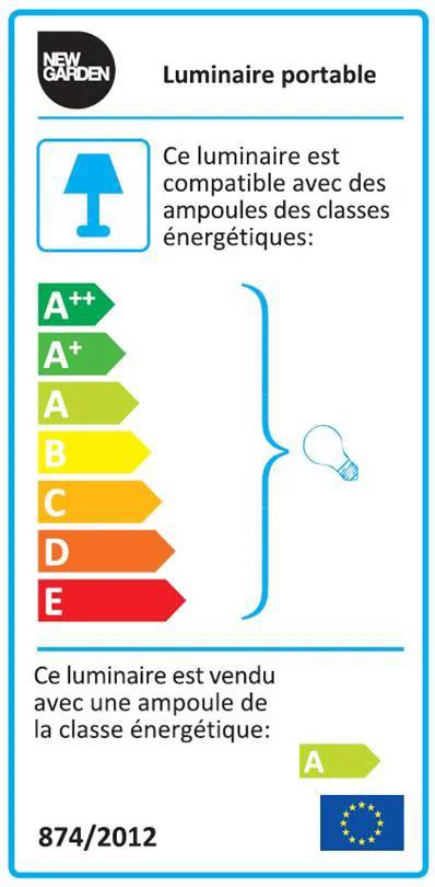 Lampadaire extérieur LED Polyéthylène Blanc H 165 cm – NEWGARDEN - Imagen 8
