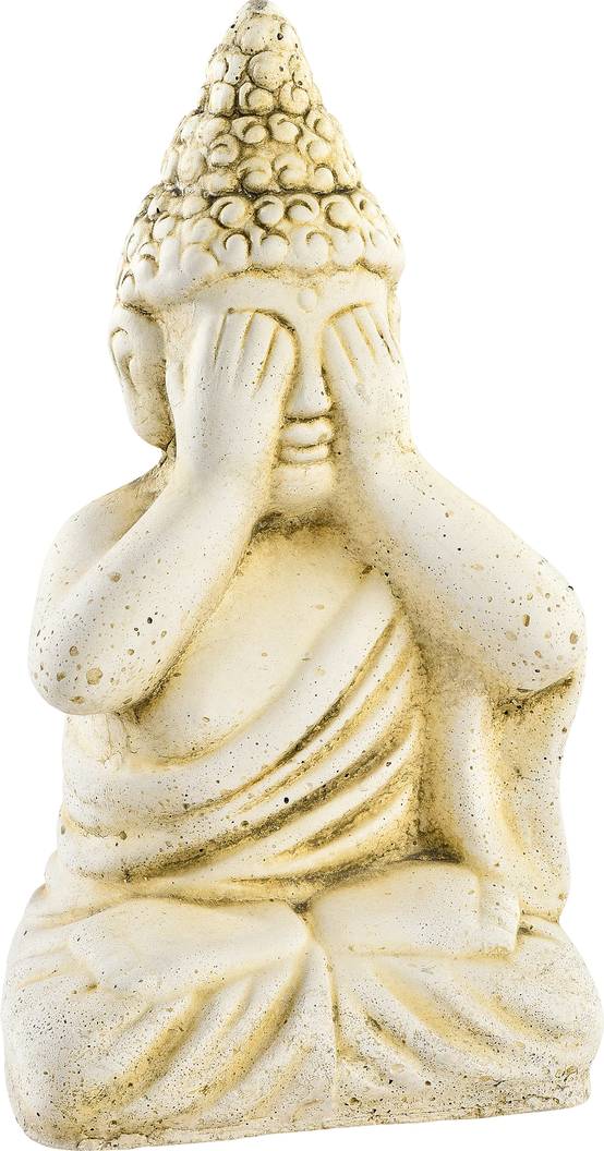 Statue Shiva PM je n'ai rien vu ton vieilli l.9 x P.12 x H.20 cm