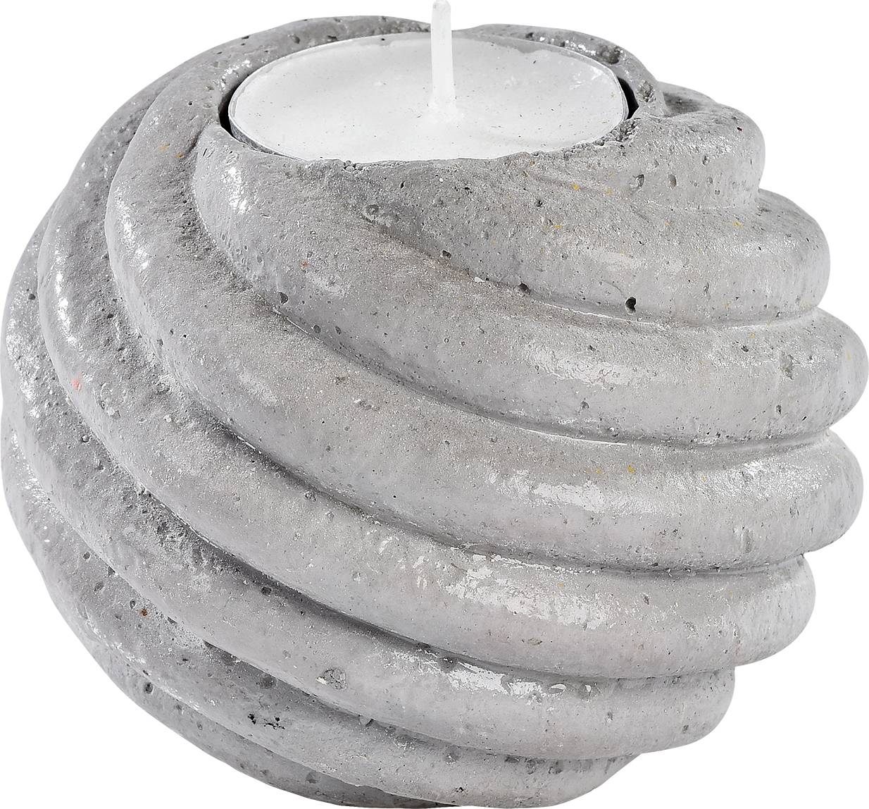 Bougeoir rond torsadé l.9 x P.9 x H.7 cm