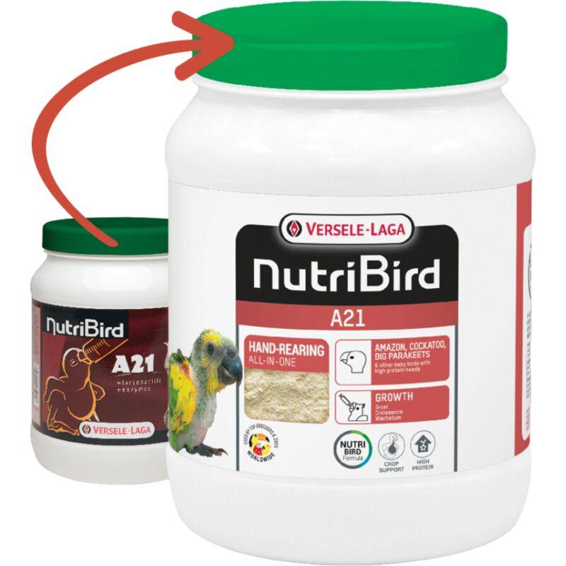 Nutribird A21 aliment complet pour oiseaux blanc L.10.0 cm l.10.0 cm H.15.0 cm - Nutribird - Imagen 2