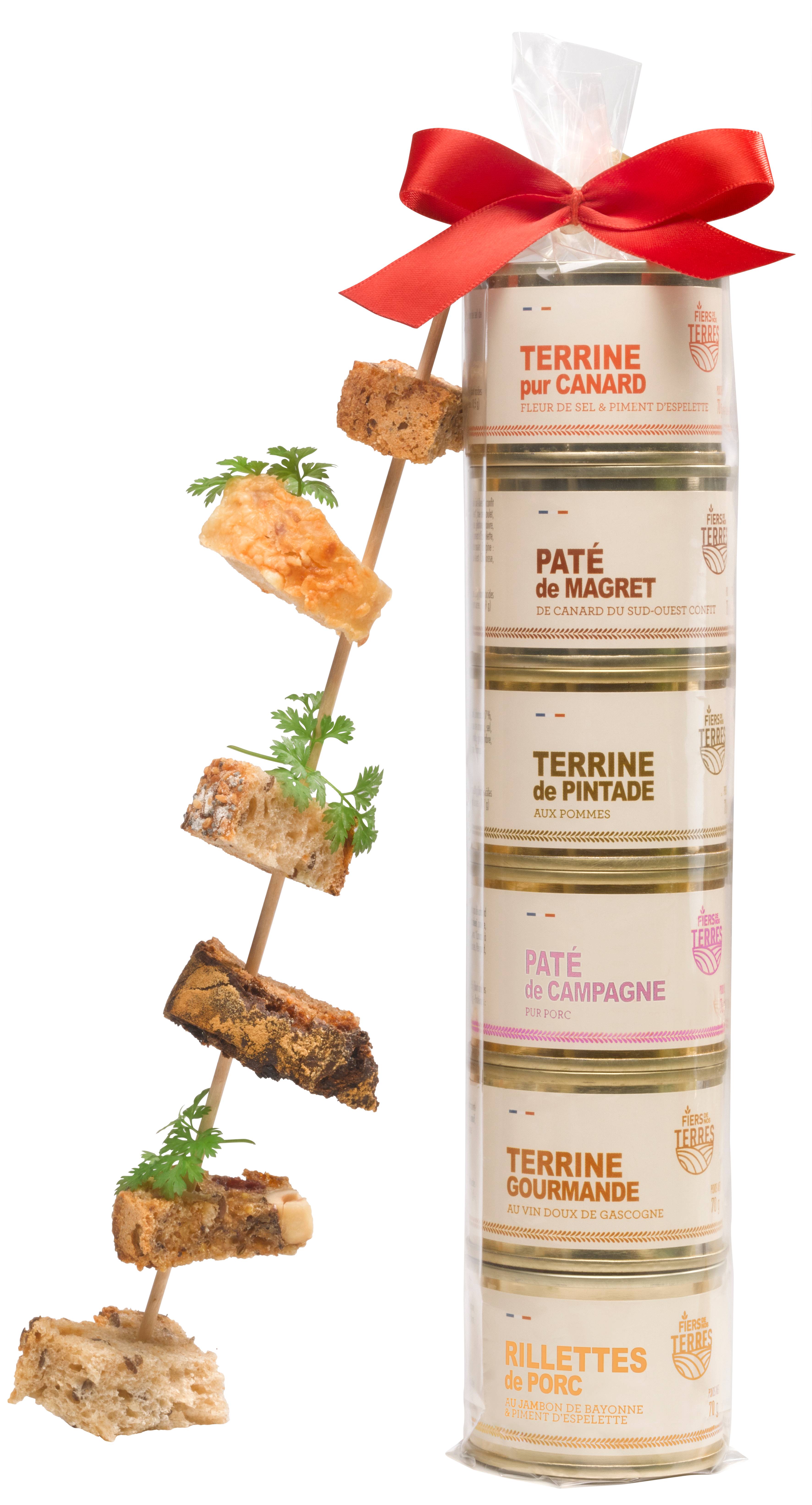 Coffret terrines "Dégustation" 6 x 70g - Fiers de Nos Terres