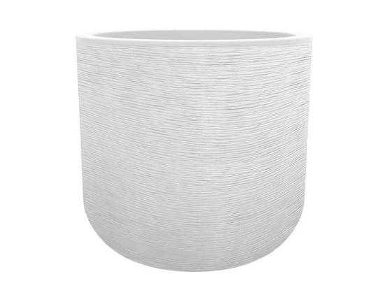 Pot Rond Plastique Blanc cérusé - EDA - Image 2