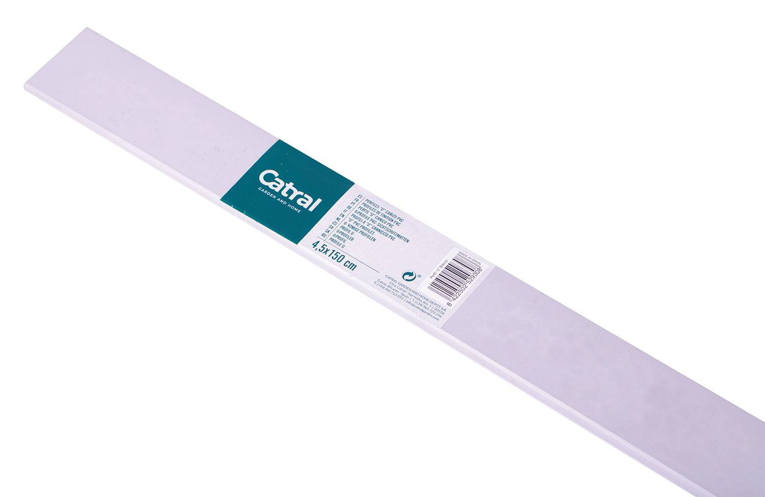 Canisse PVC blanc L.0,045 x H.1,5 m