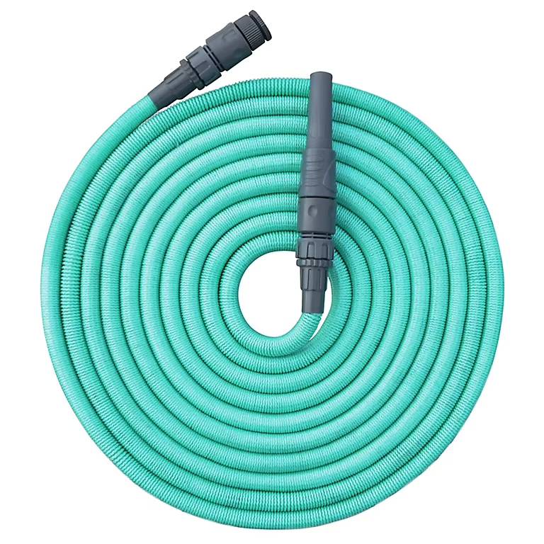 Jardibric - Tuyau d'arrosage extensible polyester vert L.7.5-22.5 m - Jardibric