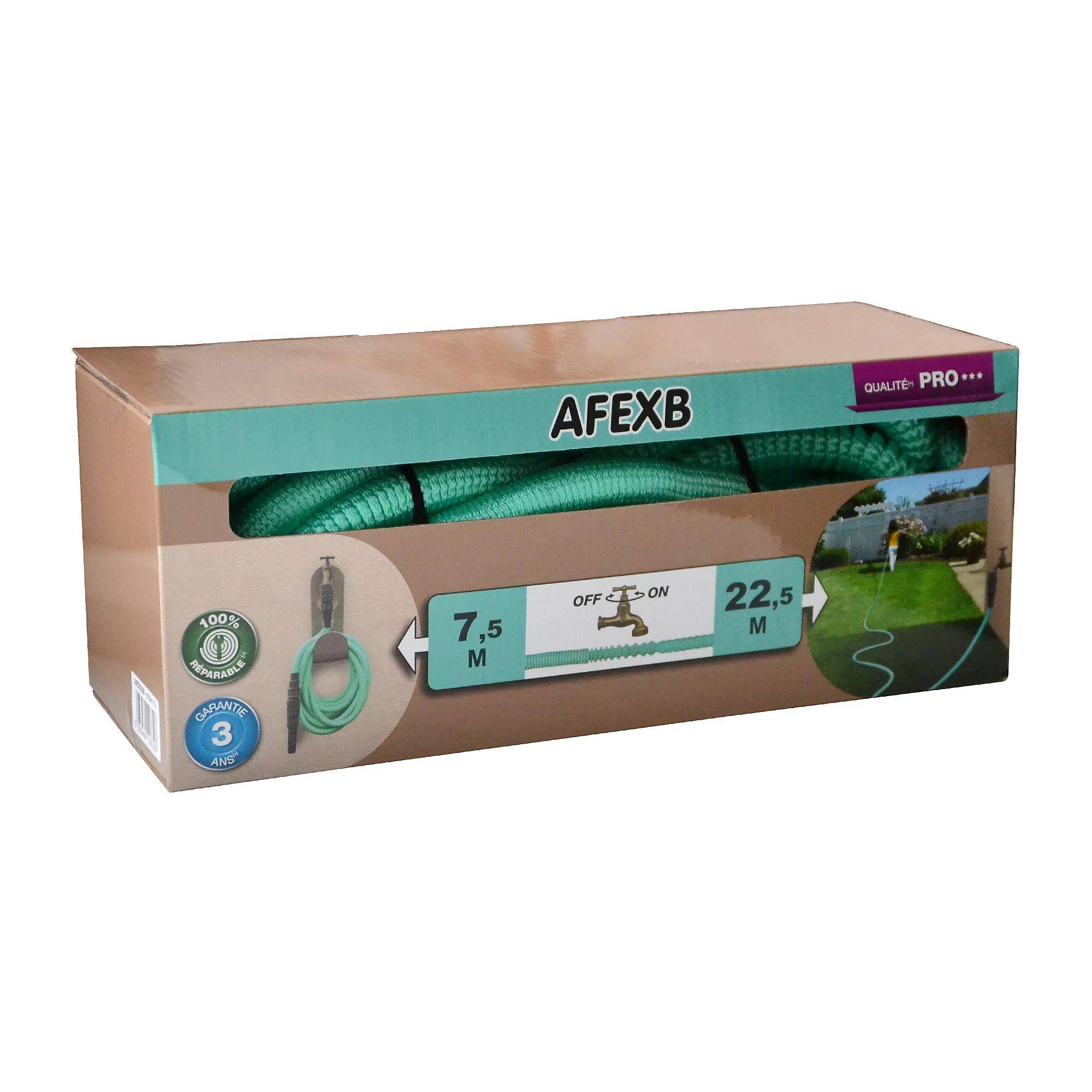 Jardibric - Tuyau d'arrosage extensible polyester vert L.7.5-22.5 m - Jardibric - Imagen 4