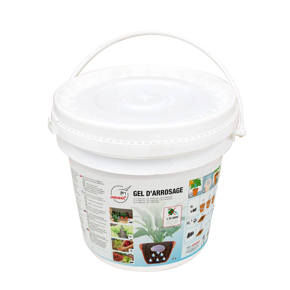 Jardibric - Gel de riego en cubo 3 litros - JARDIBRIC