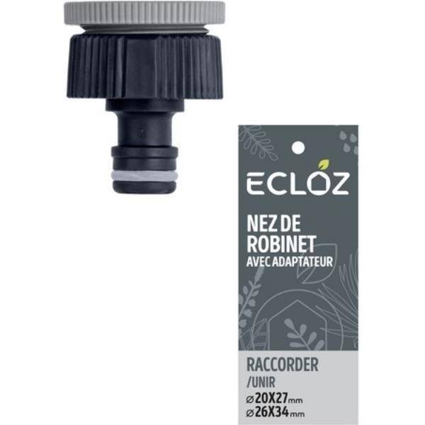 Ecloz - Nez robinet avec adaptateur 26x34 20x27 - ECLOZ - Imagen 2