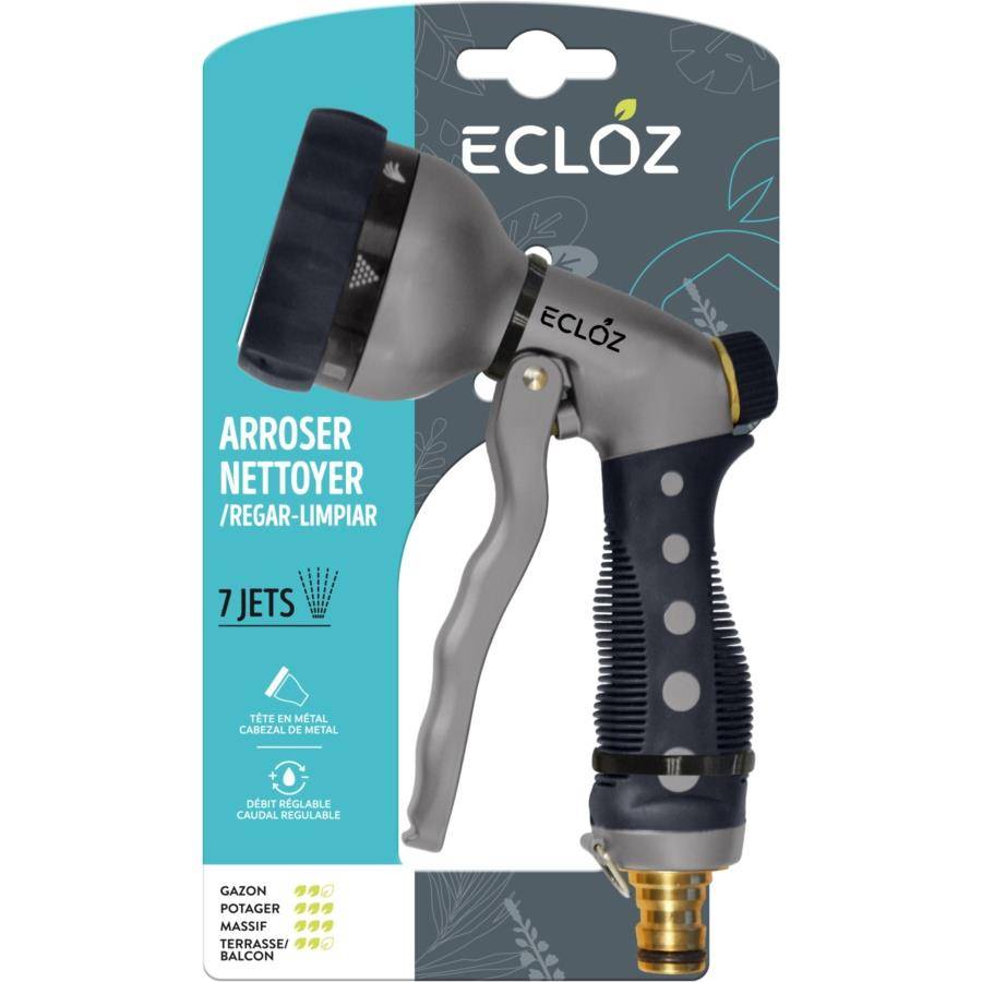 Ecloz - Pistolet d'arrosage multi-jets laiton ECLOZ - 7 jets - Imagen 3