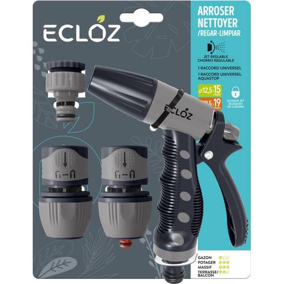 Ecloz - Ecloz - Kit pistolet jet réglable avec raccord universel - Image 2