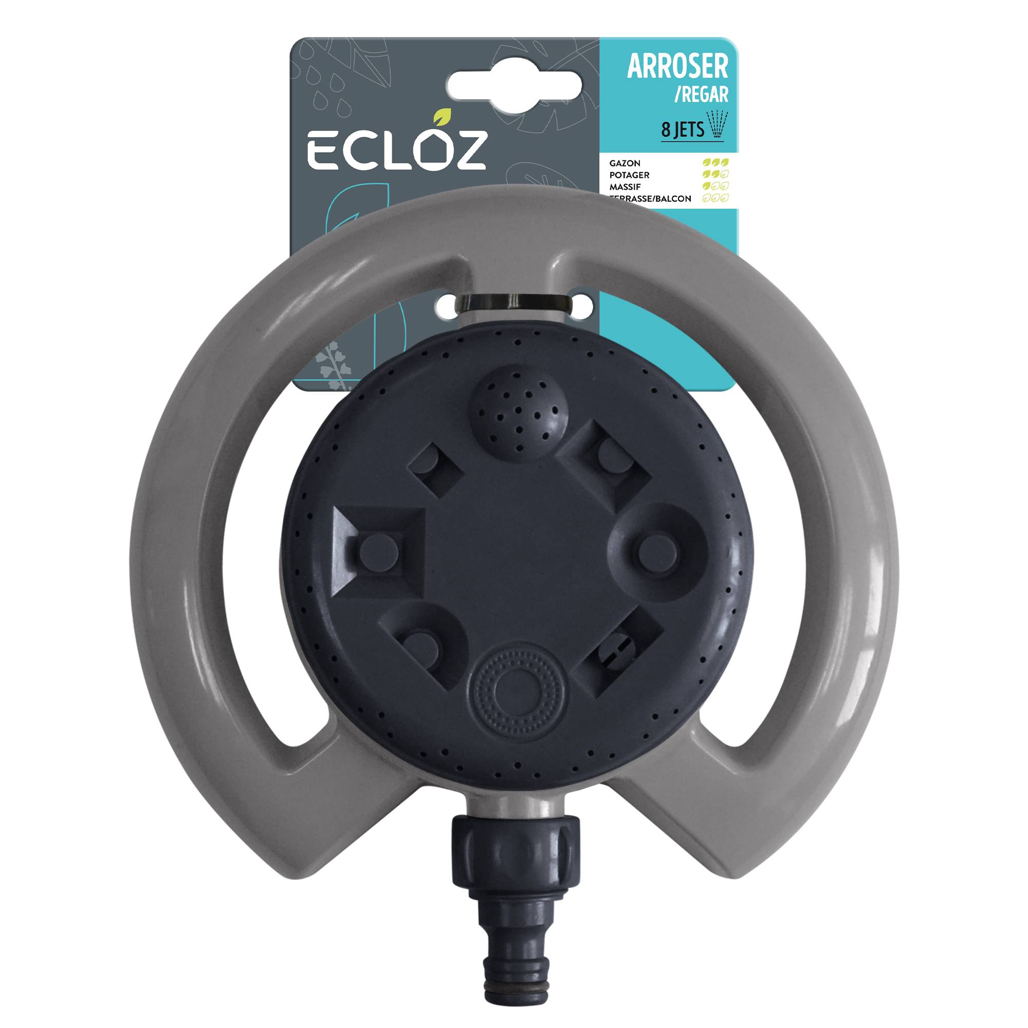 Ecloz - Arroseur circulaire polyvalent - 8 jets - ECLOZ - Imagen 1