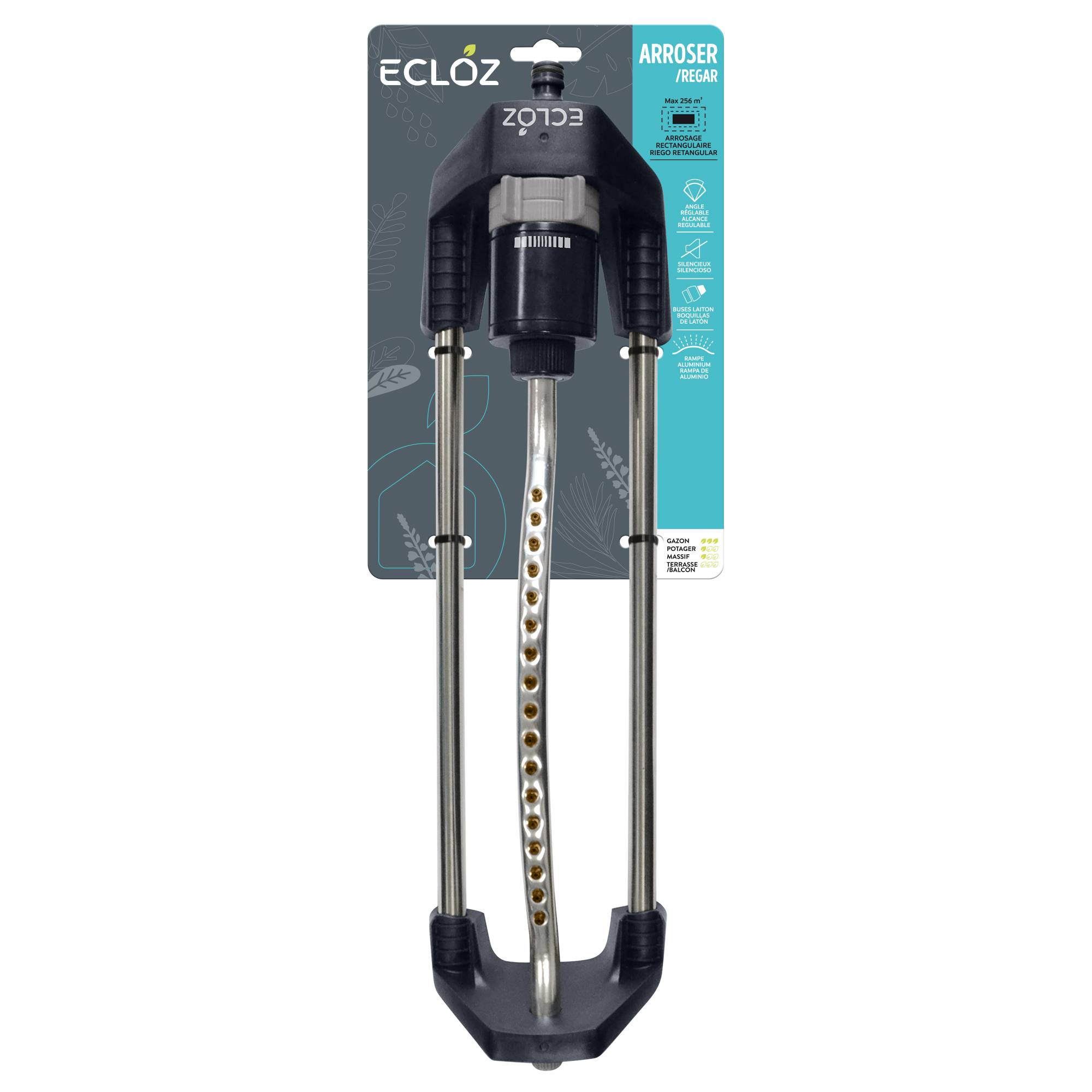 Ecloz - Arroseur oscillant grande surface ECLOZ - 256 m²