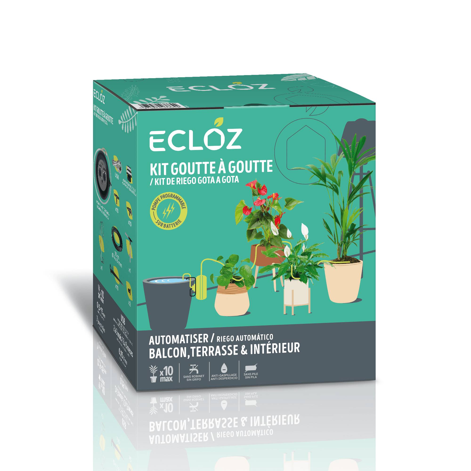 Ecloz - Ecloz - Kit goutte à goutte L.18 x l.12 x H.21 cm - Imagen 1