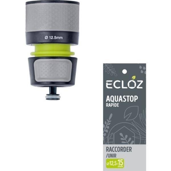 Ecloz - Raccord rapide AquaStop plastique D15 mm bi-matière – ECLOZ - Imagen 2