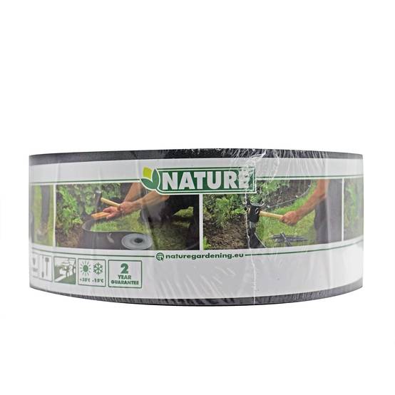 Bordure de jardin PE recyclé noir - NATURE - Image 1