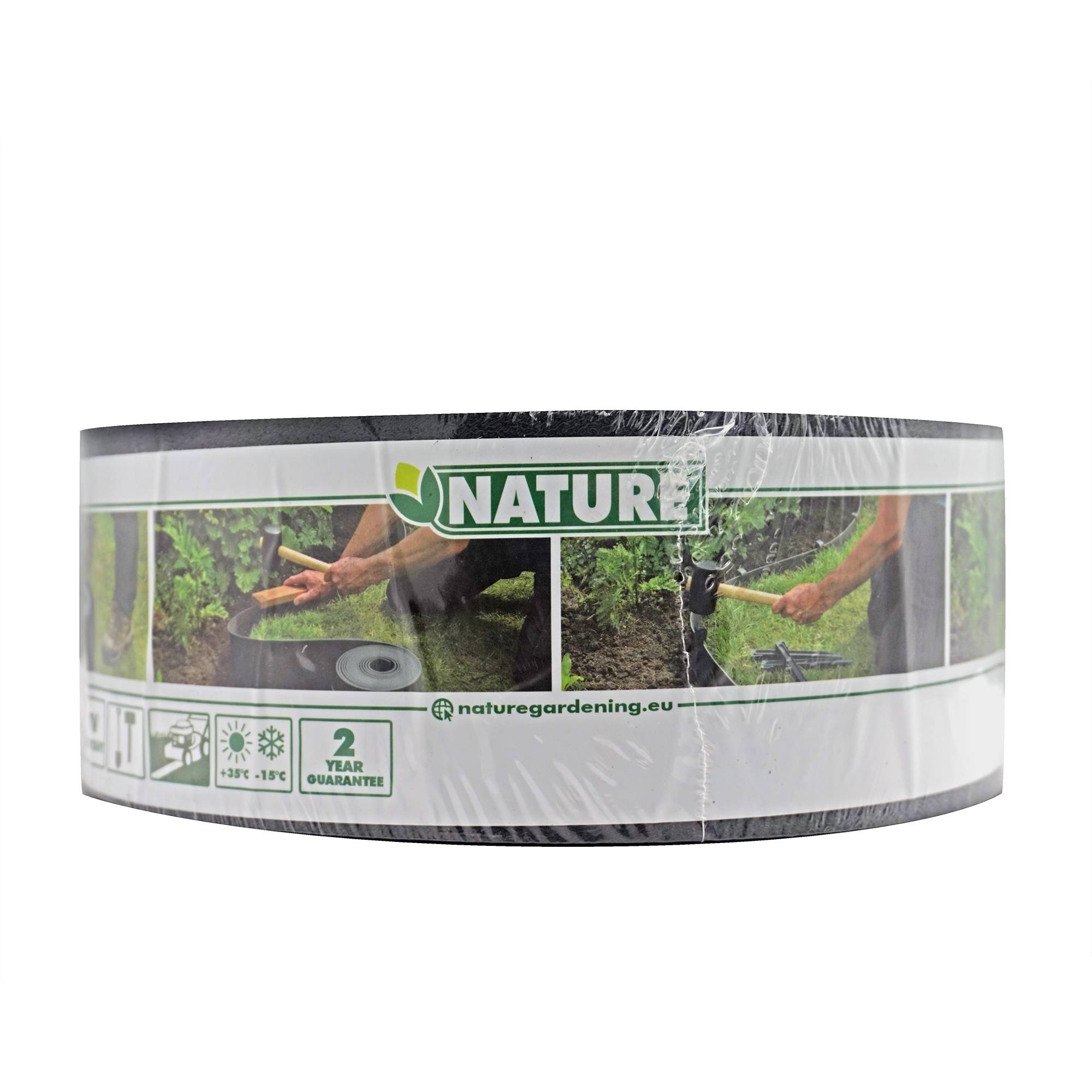 Bordure de jardin PE recyclé noir - NATURE - Image 1