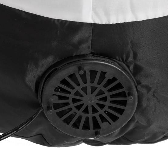 Automate gonflable Père Noël polyester rouge blanc H 180 cm - Image 4
