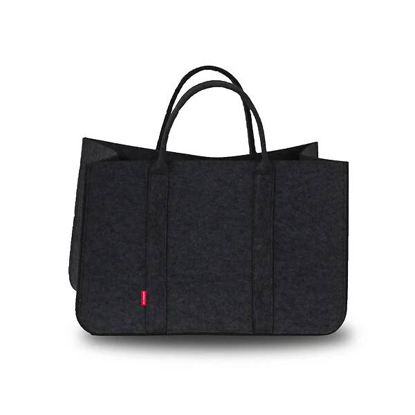 Le Marquier - Sac à bûches feutrine noir - LE MARQUIER