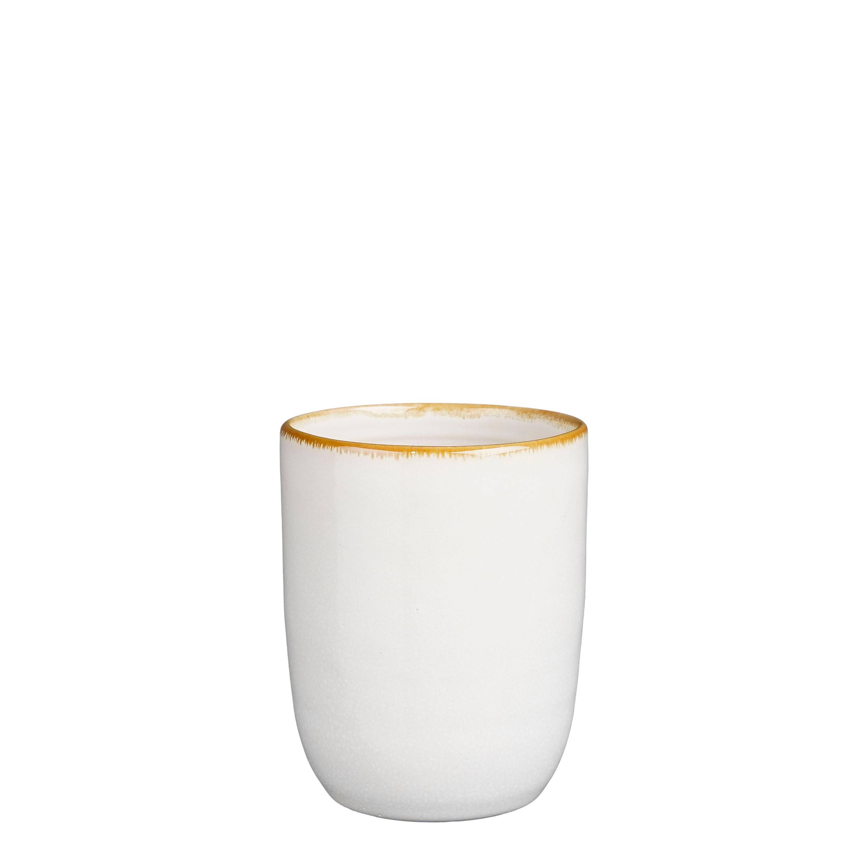 Tabo gobelet blanc -stoneware-Blanc- h10xd7,5cm