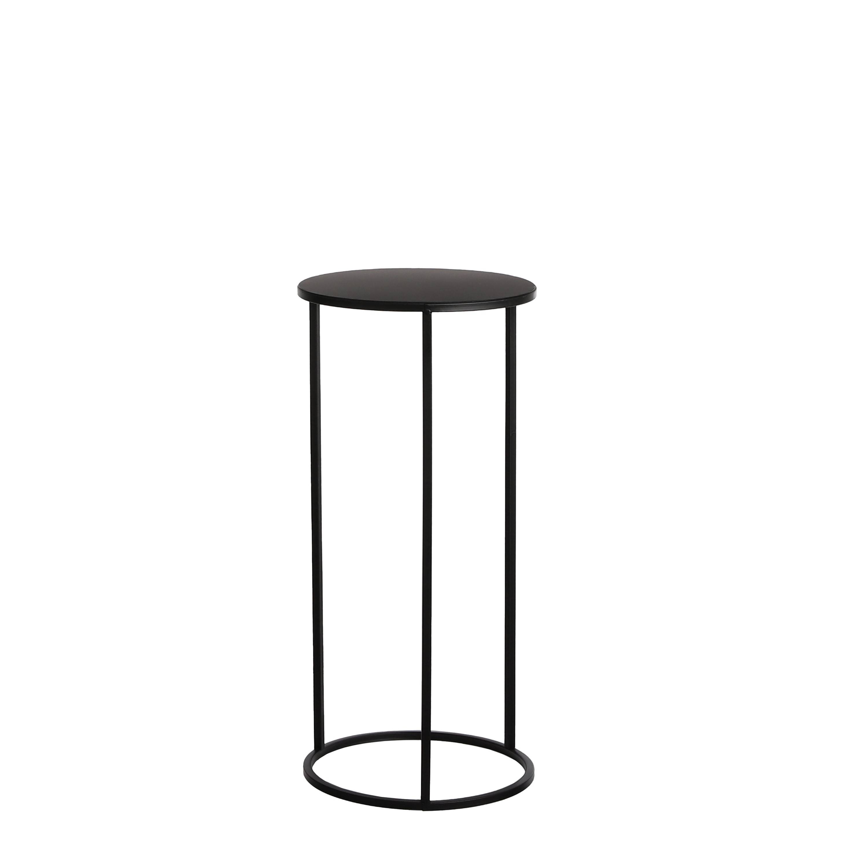 Mica Decorations - Quinty table de service noir -fer-- h60xd27cm