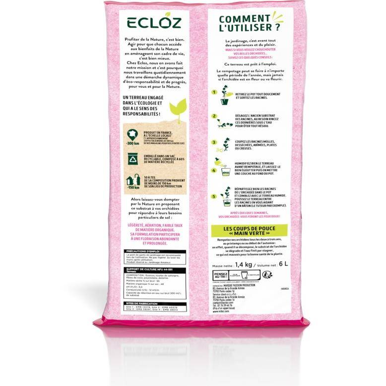 Ecloz - Terreau pour orchidées 6 L ECLOZ - Image 2