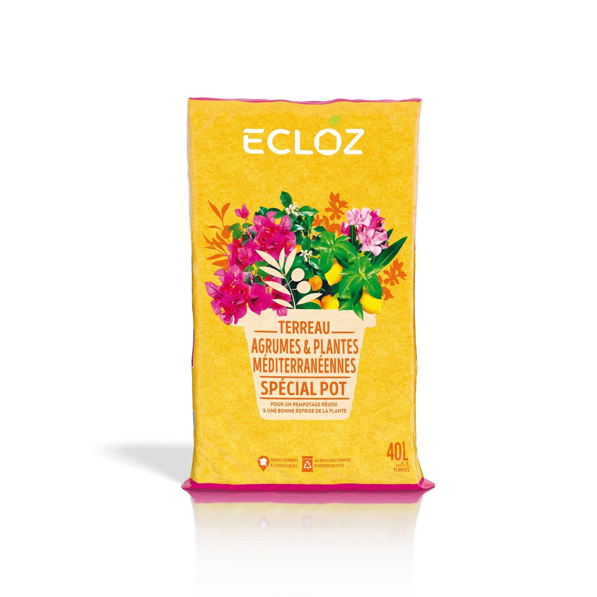 Ecloz - Terreau pour agrumes et plantes méditerranéennes 40 L ECLOZ